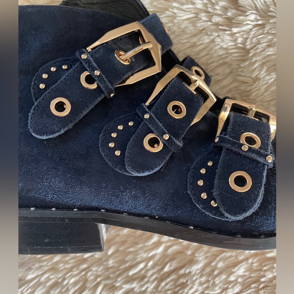 Sol Sana Ankle Boots with Gold Buckles - Picture 9 of 11